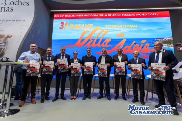 El 35º Rallye Internacional Villa de Adeje Tenerife Trofeo CICAR comenzó su singladura con la presentación de su cartel oficial en Fitur.